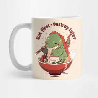Godzilla - Eat first, destroy later Mug